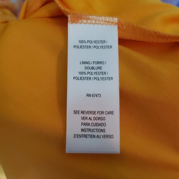 Maison Tara Short Sleeve Cold Shoulder Crepe Ditsy Floral Maxi Dress Sz 18 - Picture 6 of 7